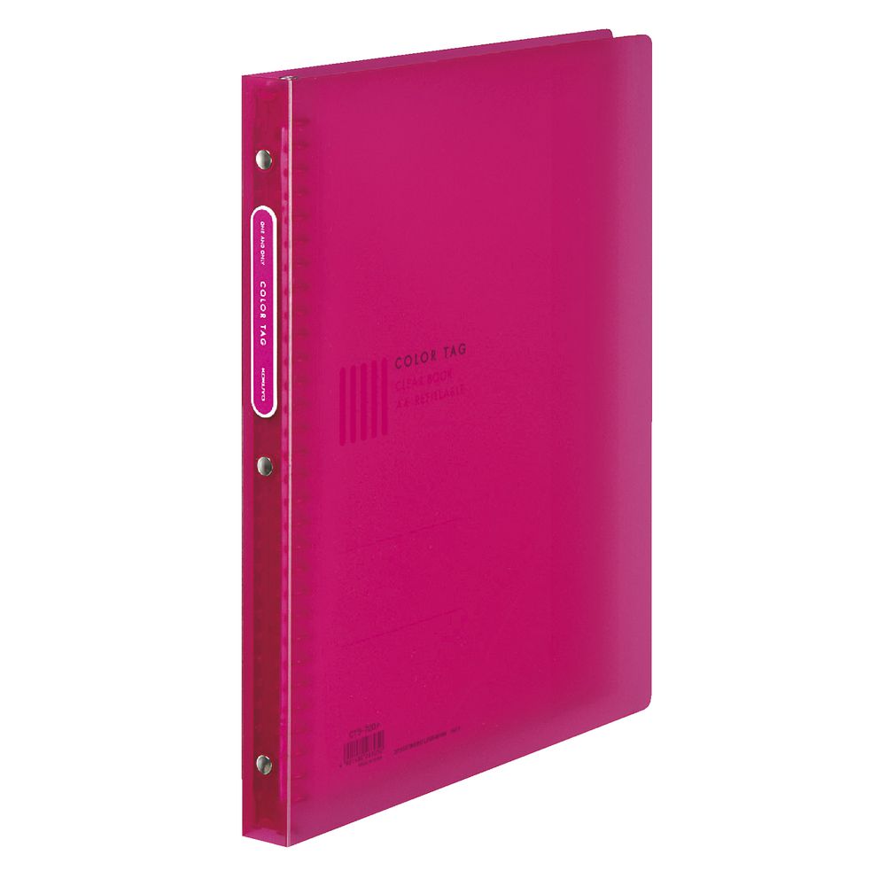 Kokuyo Color Tag Display Book A4 30 Pocket Refillable Pink