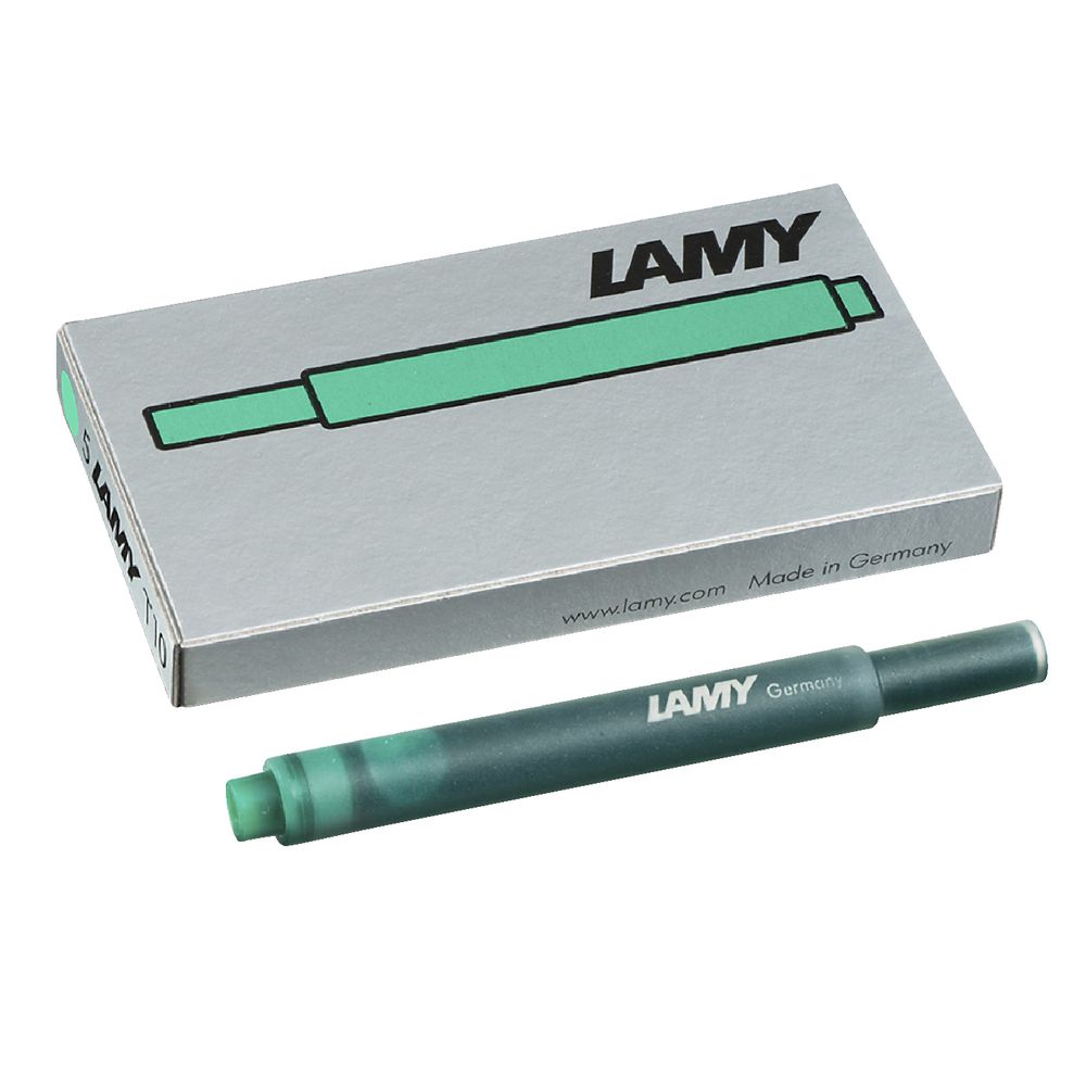LAMY T10 Ink Cartridge Green 5 Pack