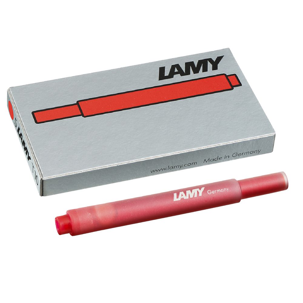 LAMY T10 Ink Cartridge Red 5 Pack
