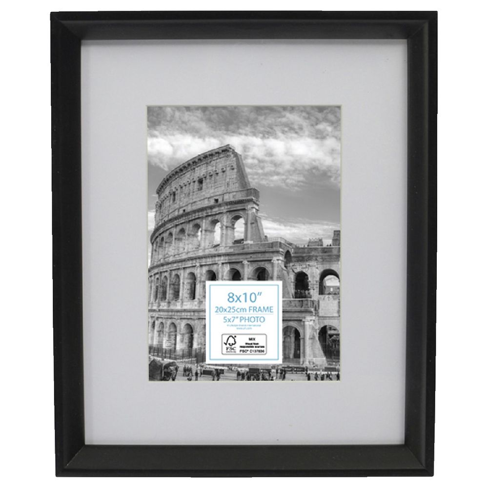 Adventure Frame 8 x 10" with 5 x 7" Opening Black Officeworks