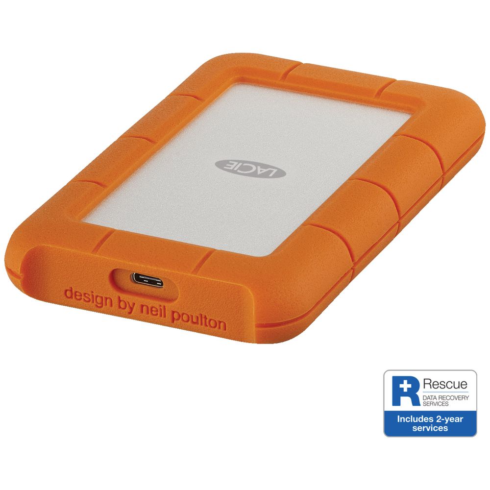 LaCie 500GB Rugged USB-C Portable Solid State Drive
