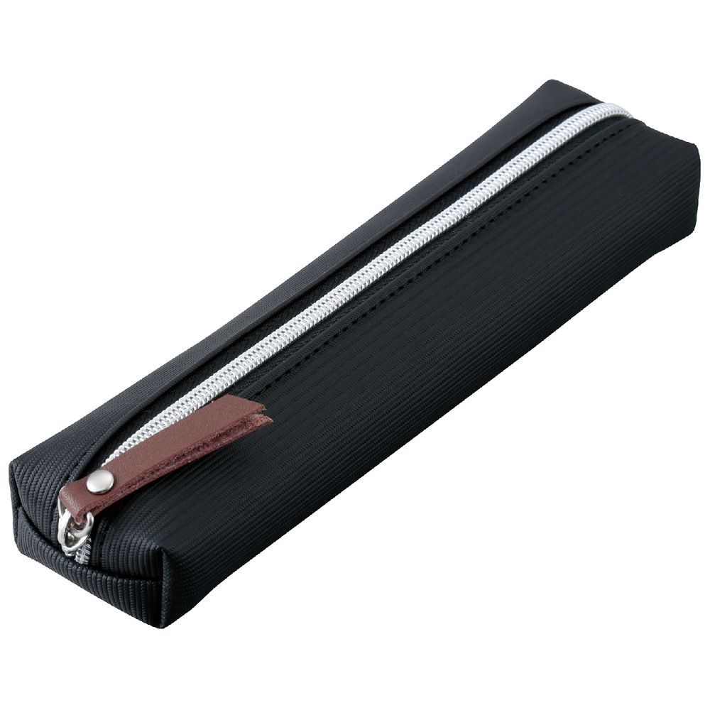 Raymay Fujii Light Single Zip Tube Pencil Case Small Black