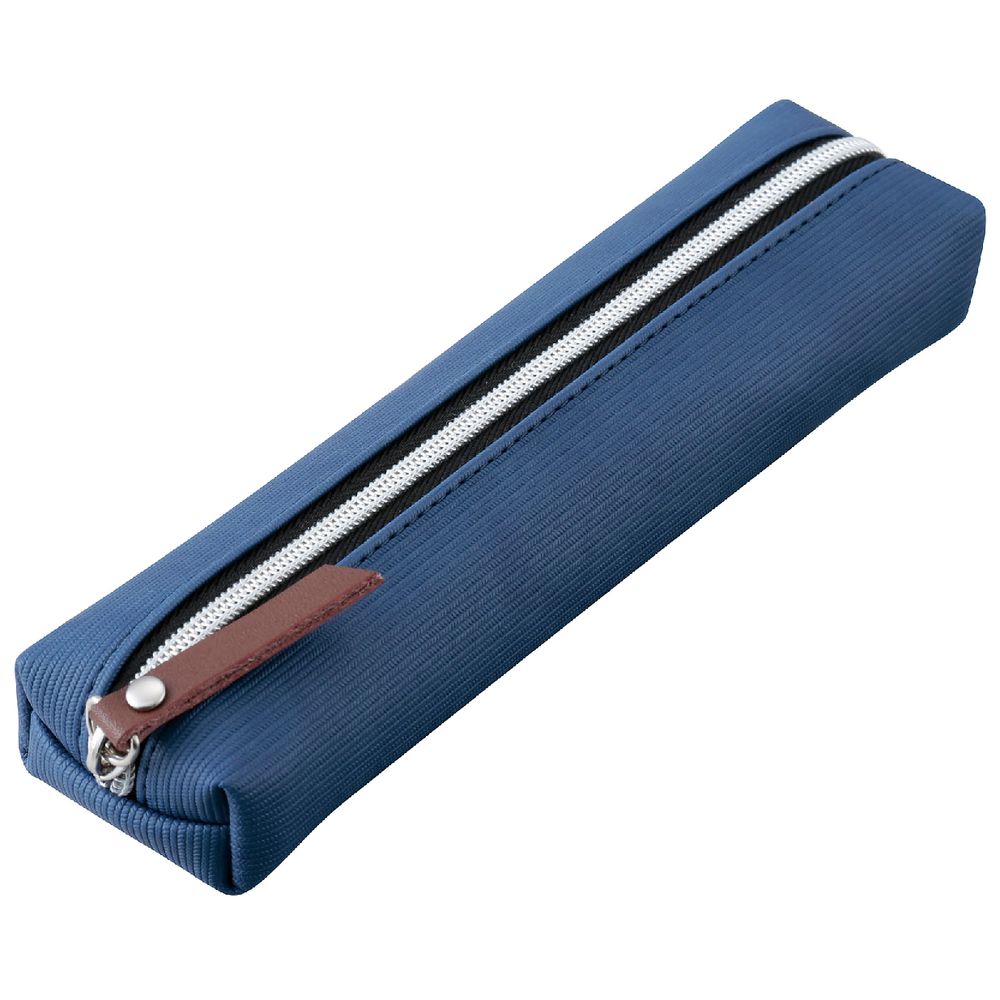 Raymay Fujii Light Single Zip Tube Pencil Case Small Blue