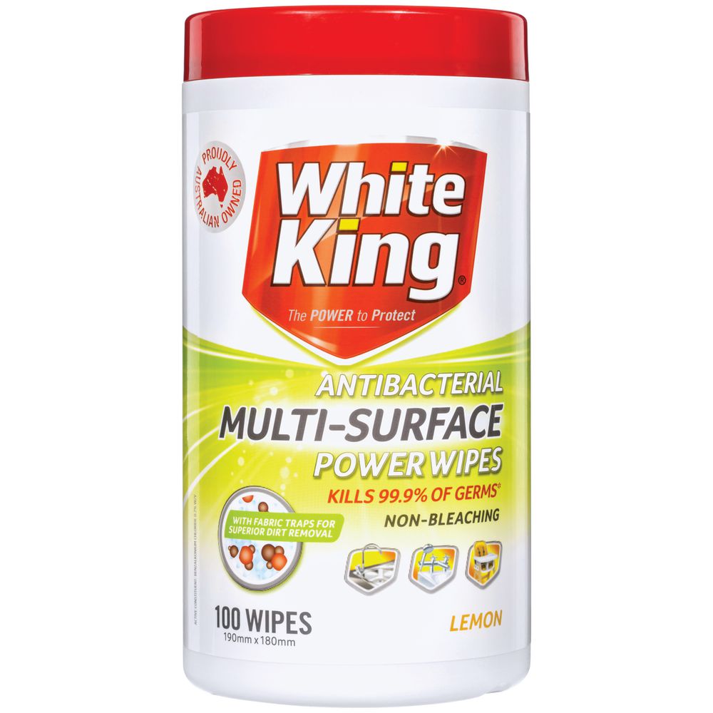 White King Bathroom Wipes 100 pack