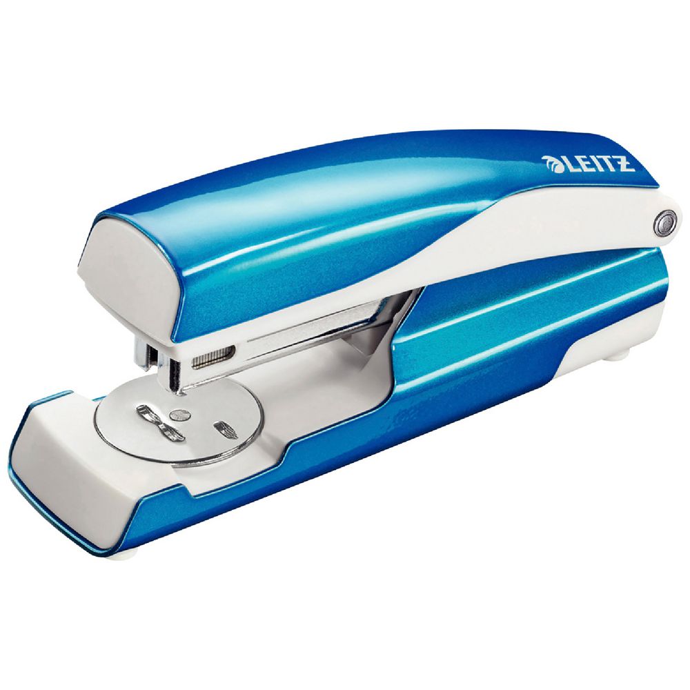 Leitz Wow Metal Half Strip Stapler Blue