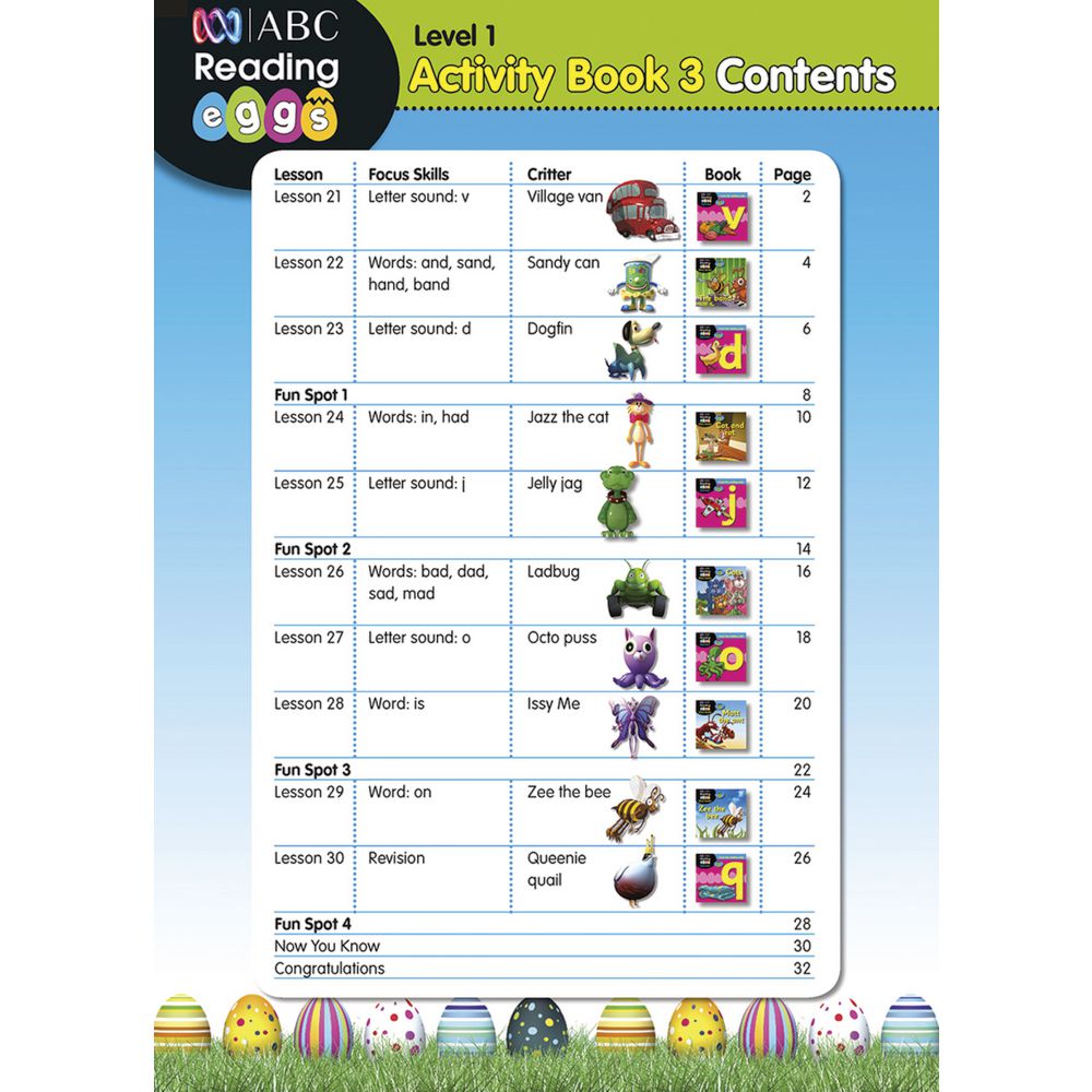 ABC Reading Eggs Starting Out Activity Book 3