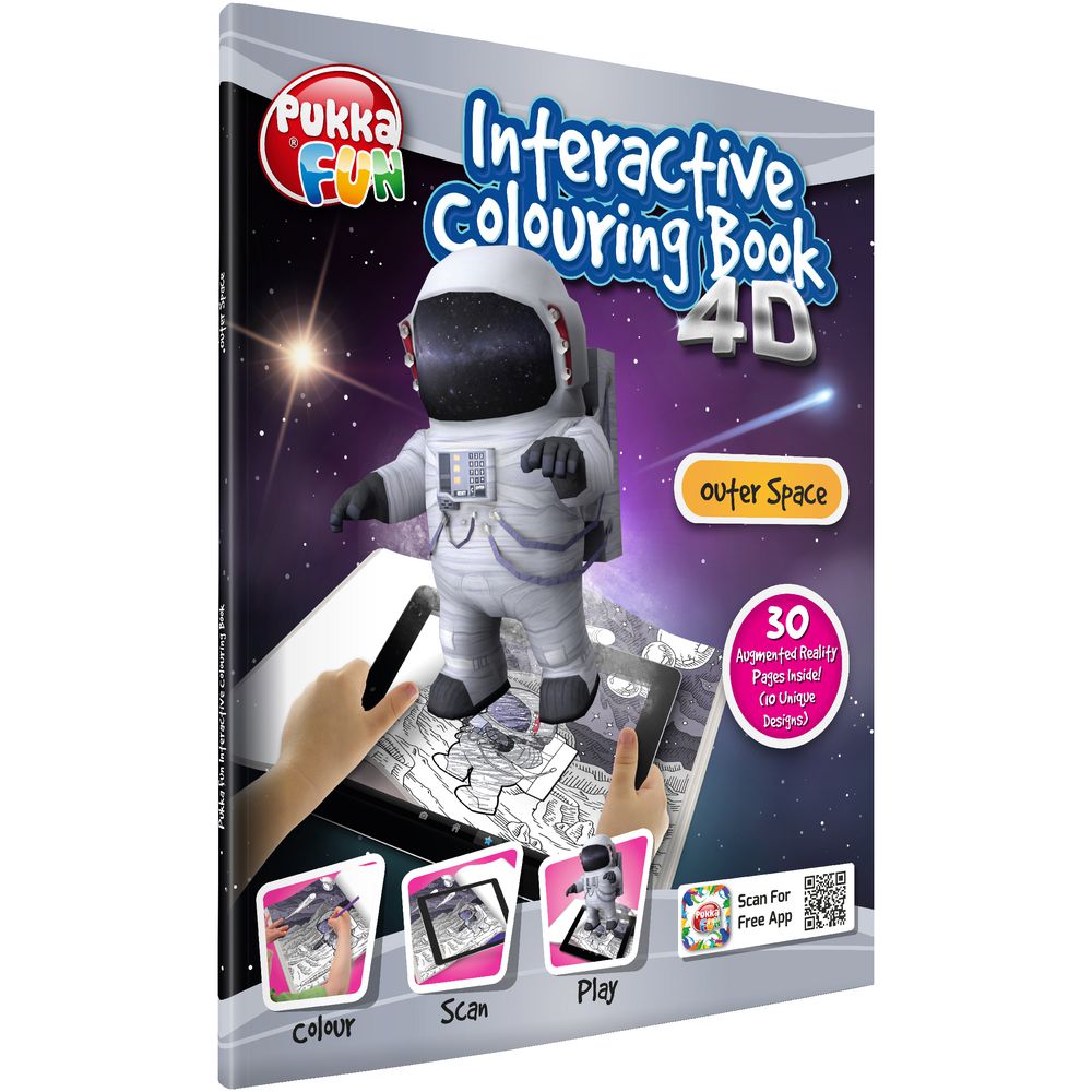 Pukka Interactive 4D Colouring Book Outer Space