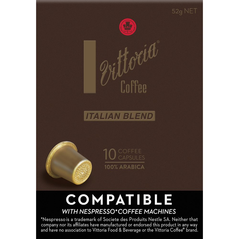 Vittoria Italian Coffee Capsules Pack 10
