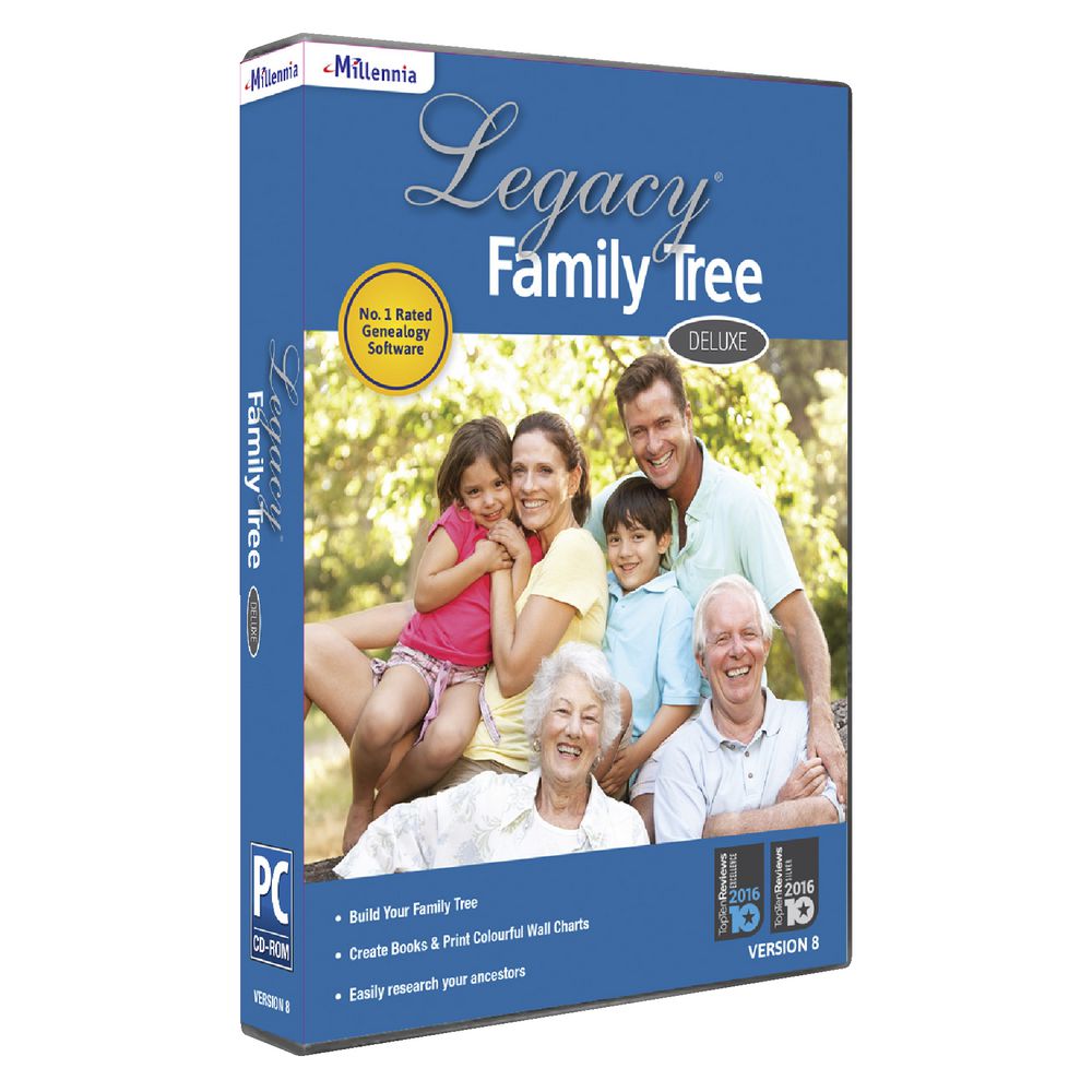 Legacy Family Tree Deluxe 1 PC Box