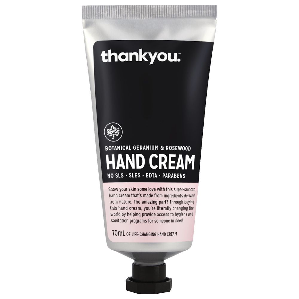 Thankyou Hand Cream Geranium and Rosewood 70mL