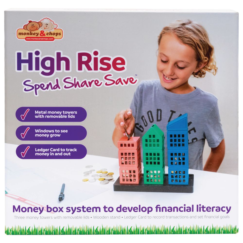 save spend share money box