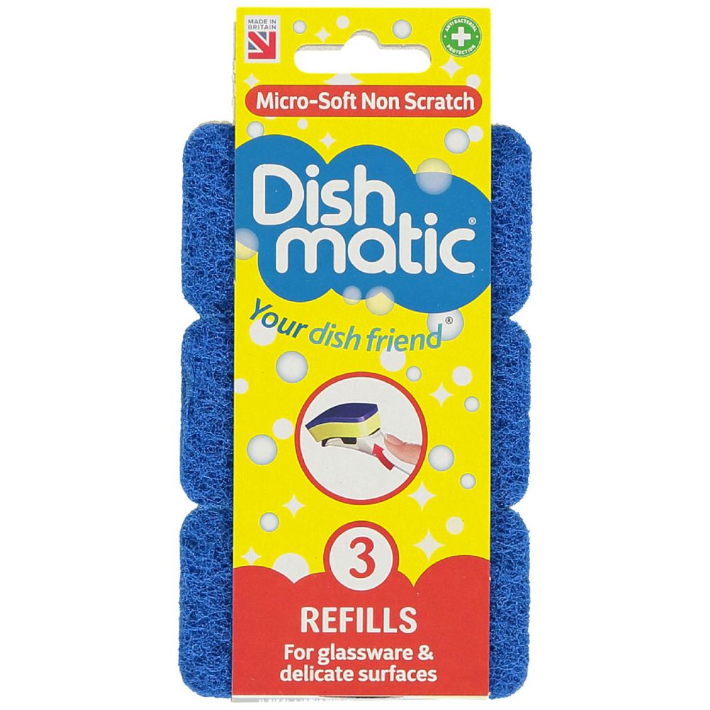 Dishmatic Micro Soft Sponge Refill 3 Pack 5013931012788 eBay