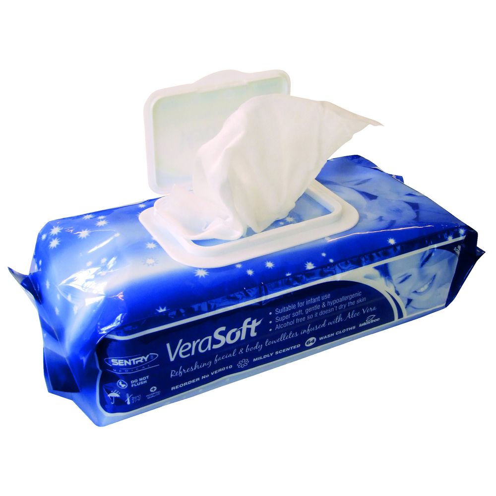 Sentry VeraSoft Wipes 64 Pack