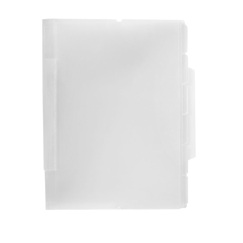 A4 Letter File with 12 Tabs Clear