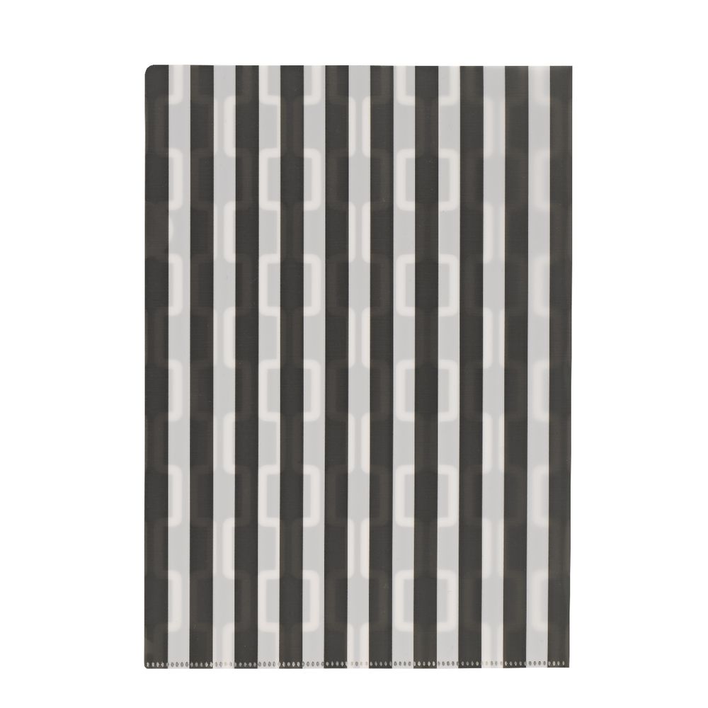 Letter File A4 Single Printed Grey Chevron