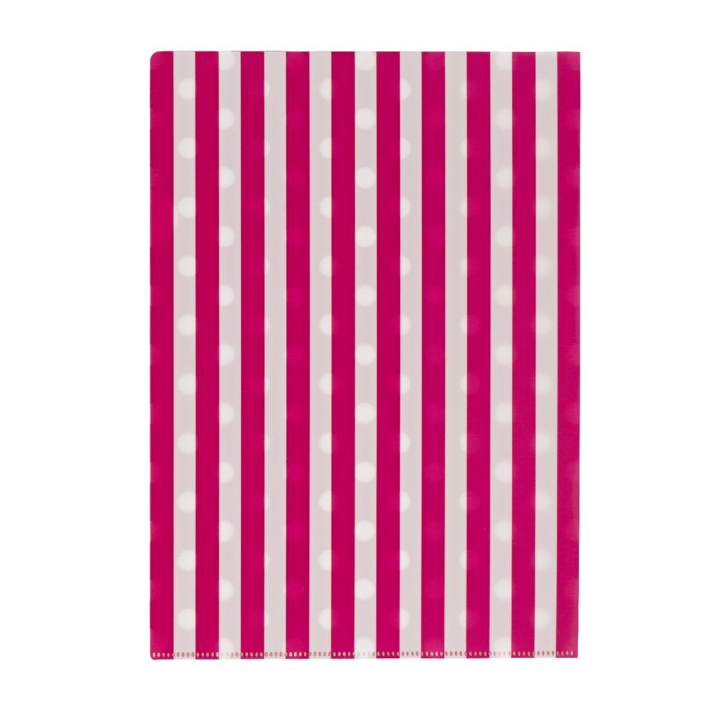 Letter File A4 Single Printed Hot Pink Spot