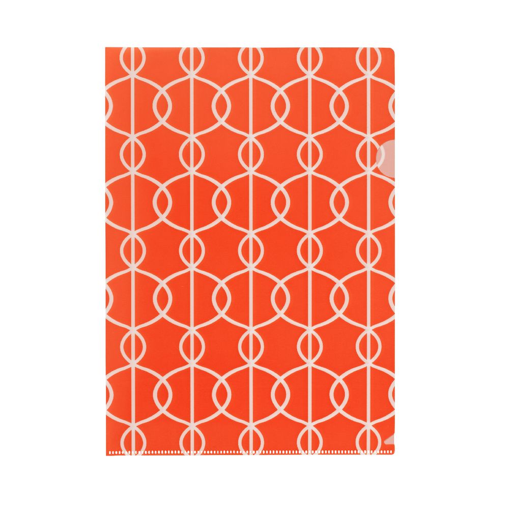 Letter File A4 Single Printed Bright Orange