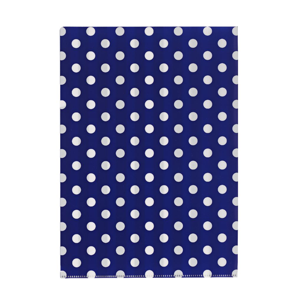 Letter File A4 Single Printed Navy Stripe