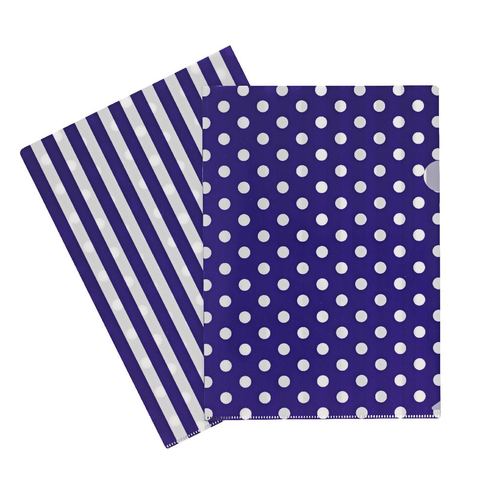 Letter File A4 Single Printed Purple Spot