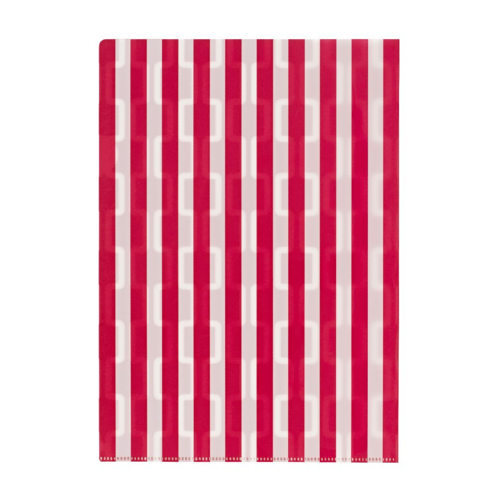 Letter File A4 Single Printed Raspberry Chevron