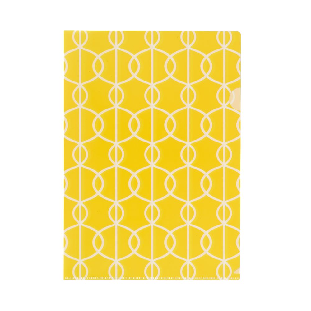 Letter File A4 Single Printed Yellow Circle