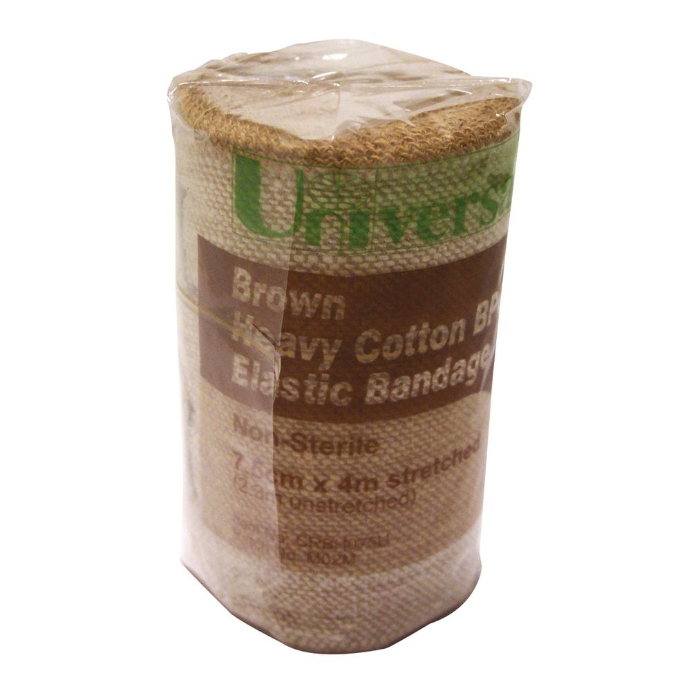 Universal Heavy Crepe Bandage Smooth Cotton 75mm x 4.5m