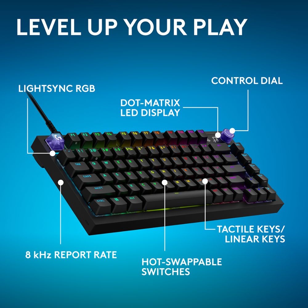 Logitech G G316 X 75 Mechanical Gaming Keyboard Black | Officeworks