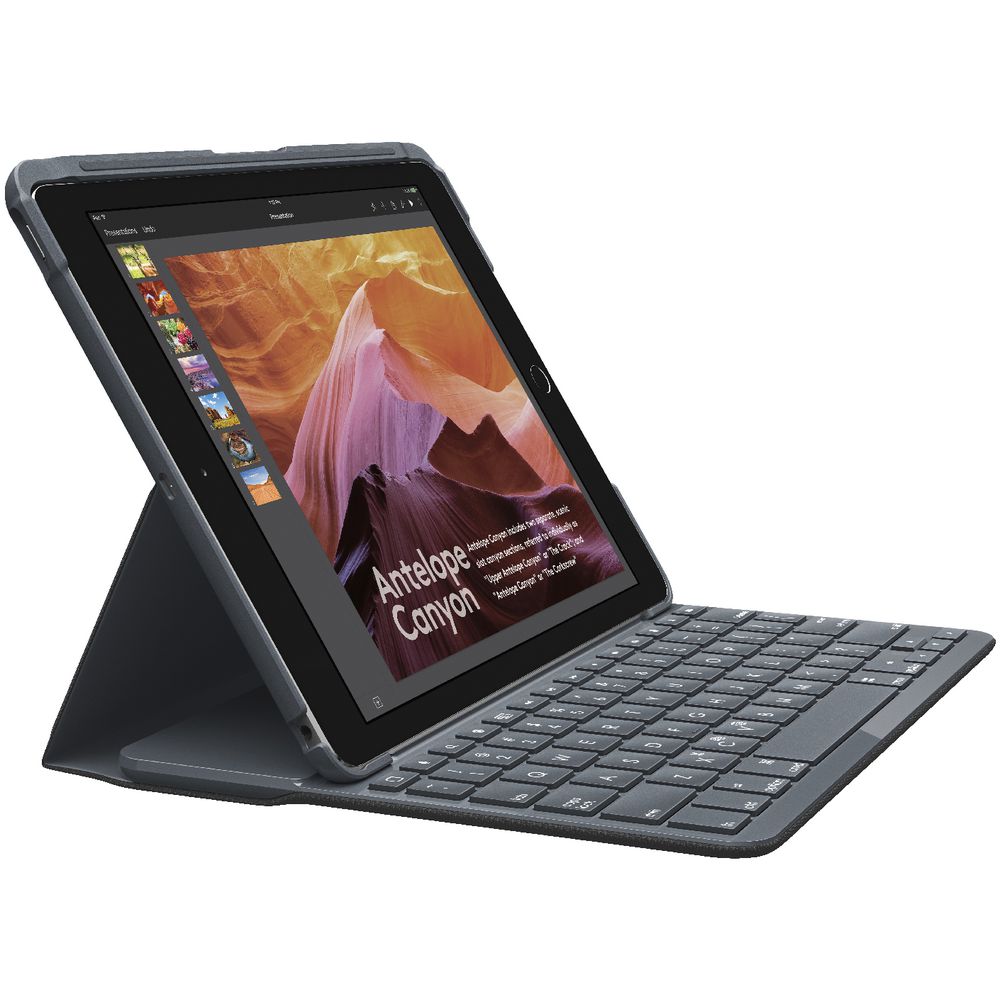 Logitech Slim Folio Keyboard Case For Ipad 5th 6th Gen Black Officeworks