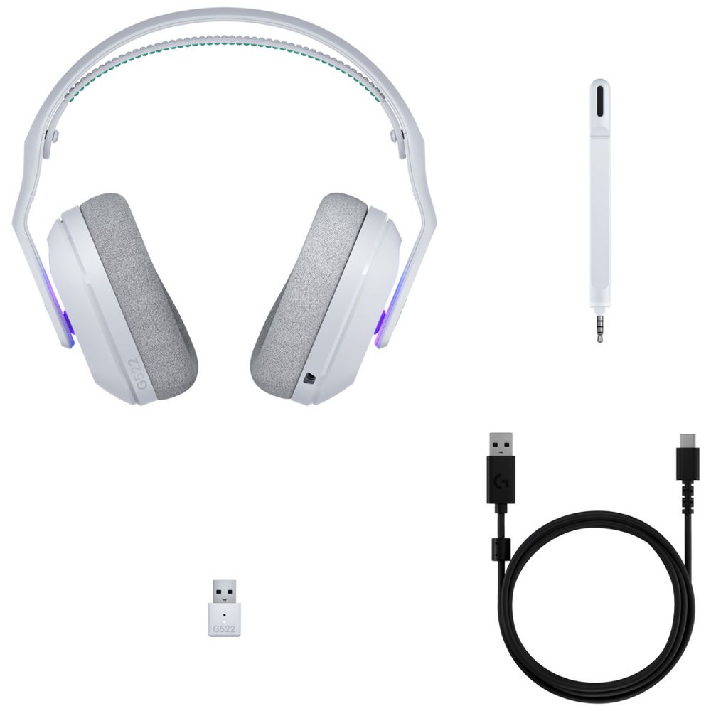 美品 Logicool G522 LIGHTSPEED WHITE Logitech G522 Lightspeed Headset White | Officeworks