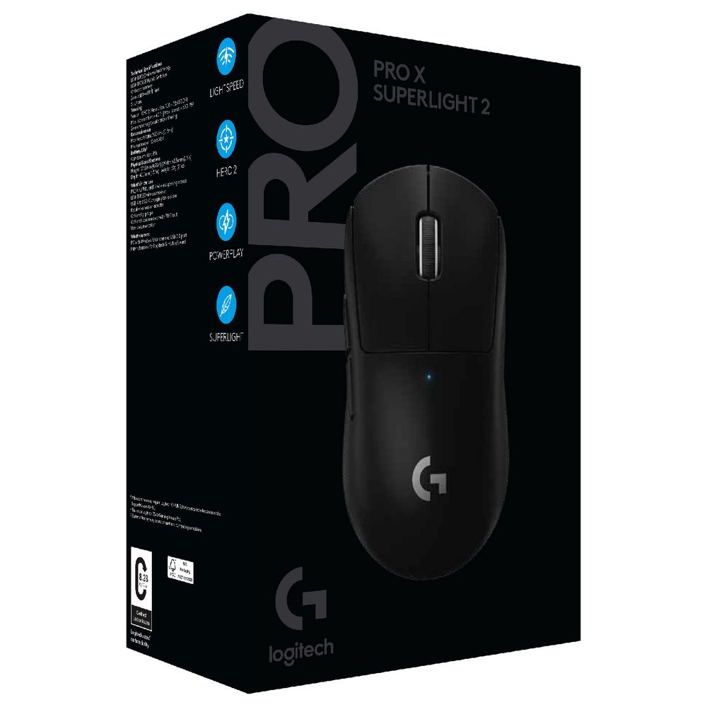 Logitech PRO X SUPERLIGHT 2 ブラック Logitech G PRO X SUPERLIGHT 2 Review - RTINGS.com
