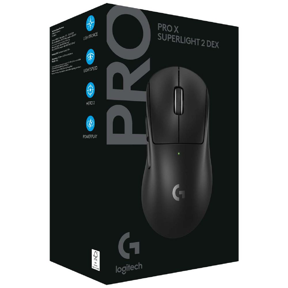 Logitech PRO X SUPERLIGHT 2 DEX ブラック Amazon.com: Logitech G PRO X Superlight 2 DEX Wireless