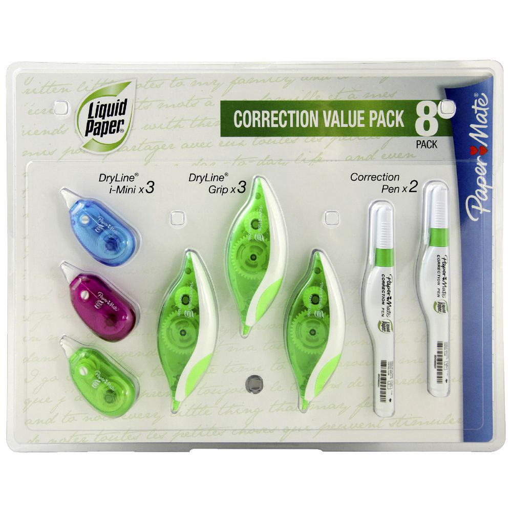 Liquid Paper Correction Value Pack 8 Pack