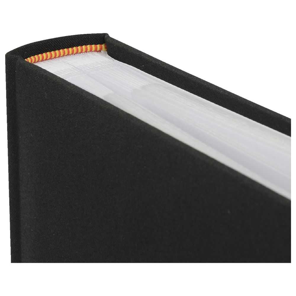 Brooklyn Photo Album Linen Look Black 200 Capacity | Officeworks