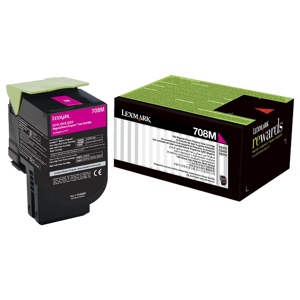 Lexmark 708C Return Toner Cartridge Magenta