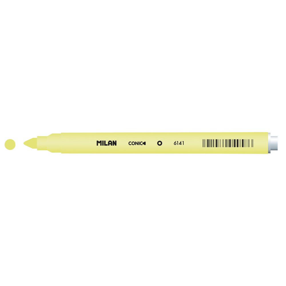 Milan Cone Tip Fibre Pen Light Yellow