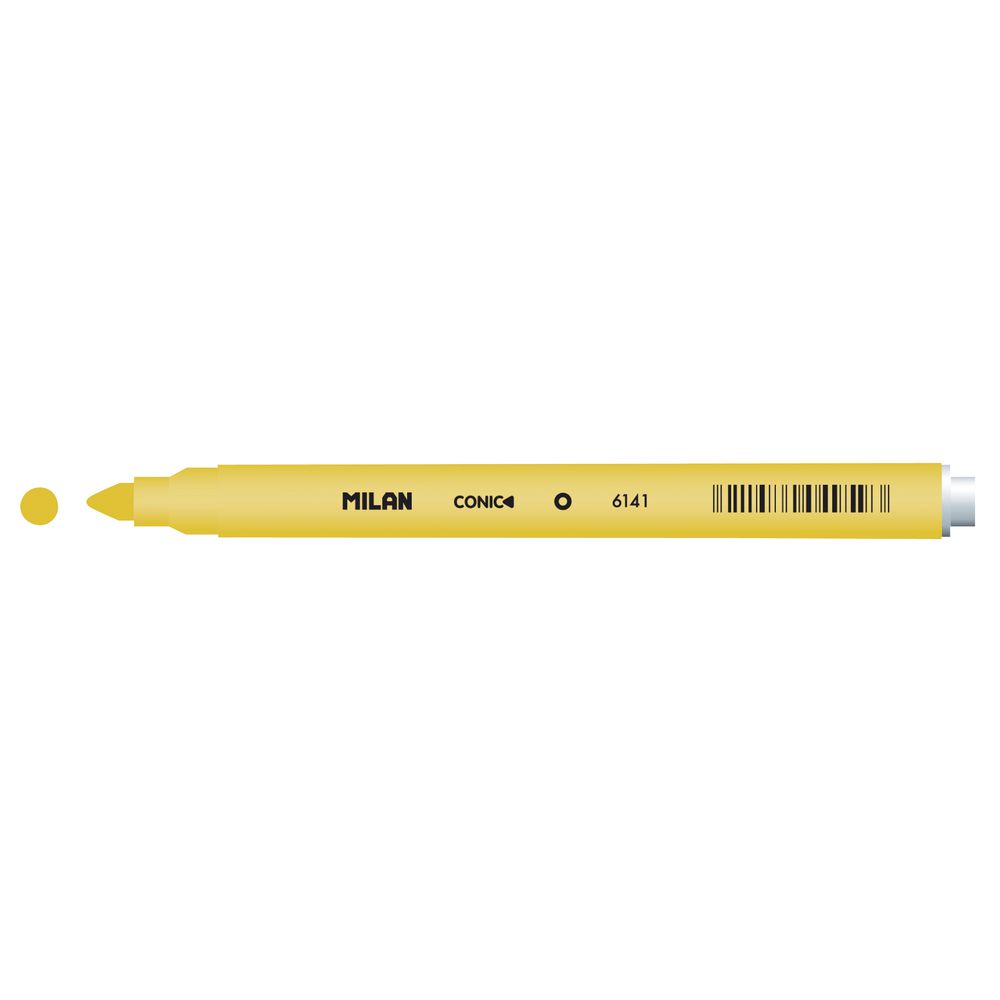 Milan Cone Tip Fibre Pen Lemon Yellow