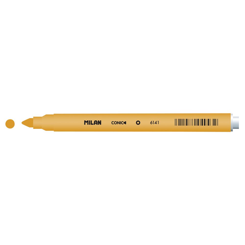Milan Cone Tip Fibre Pen Light Orange