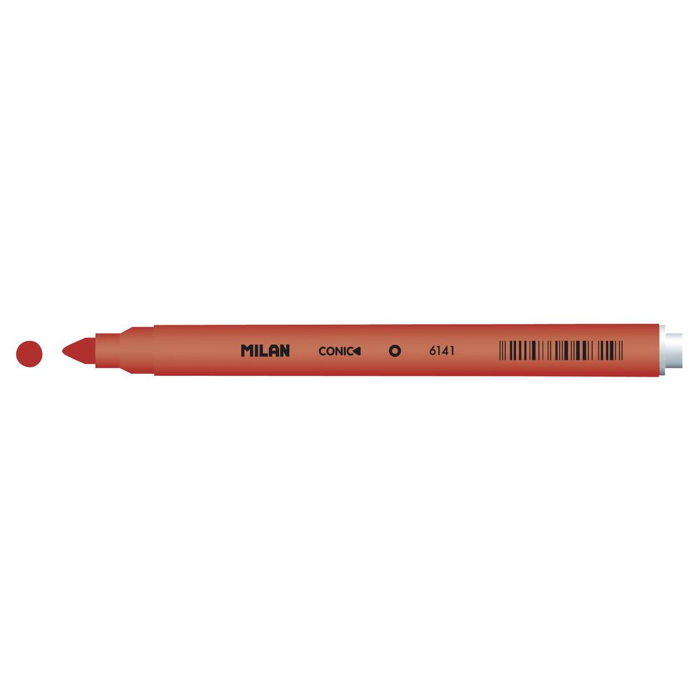Milan Cone Tip Fibre Pen Red Orange