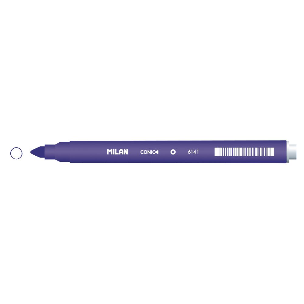 Milan Cone Tip Fibre Pen Dark Violet