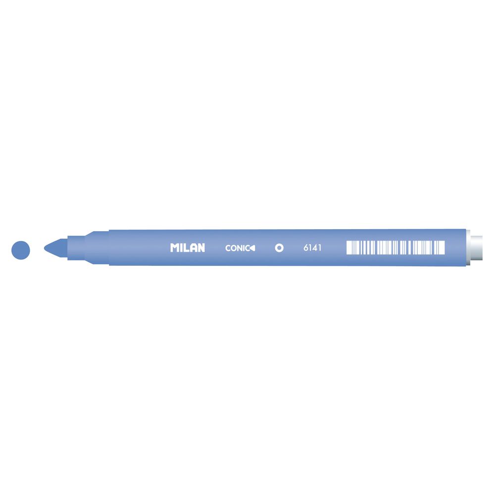 Milan Cone Tip Fibre Pen Cyan Blue