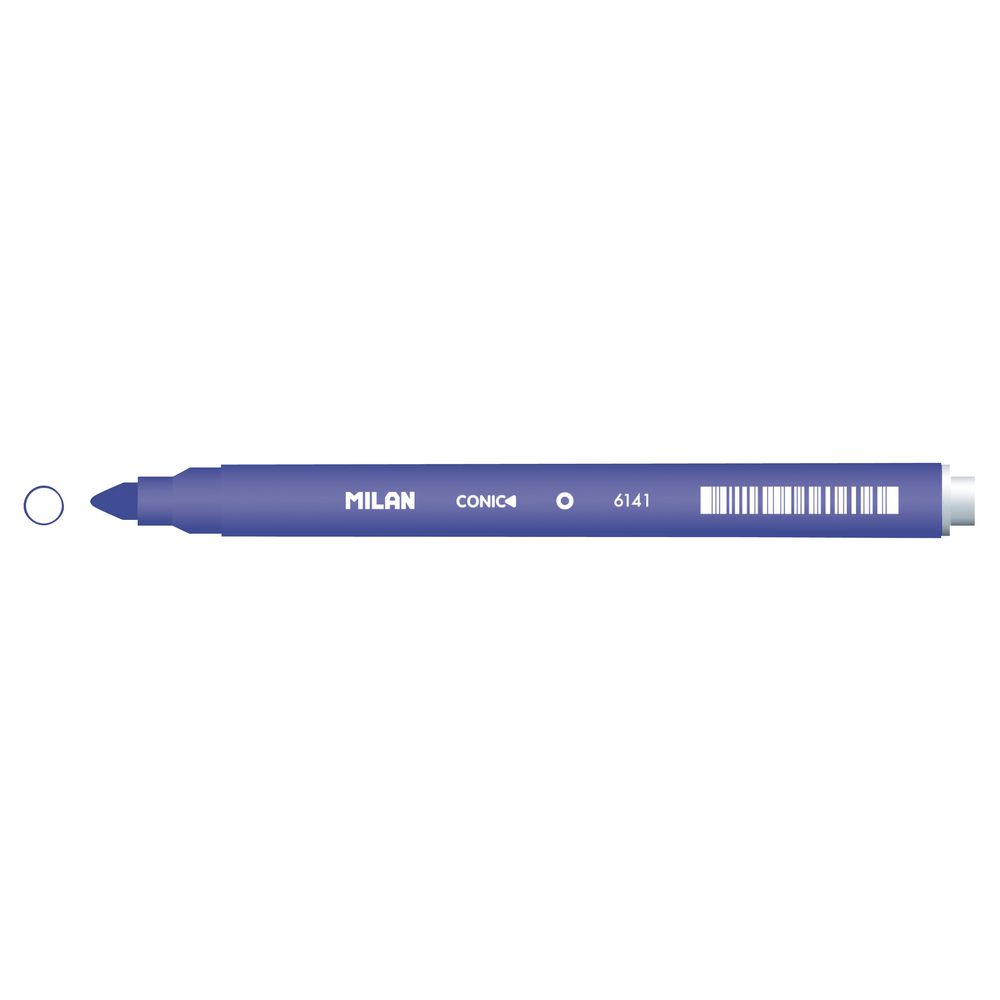 Milan Cone Tip Fibre Pen Real Blue