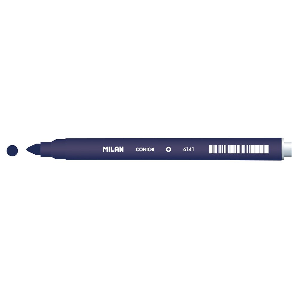 Milan Cone Tip Fibre Pen Dark Blue