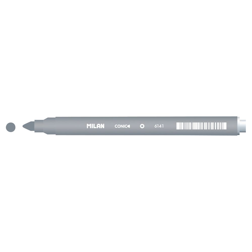 Milan Cone Tip Fibre Pen Grey