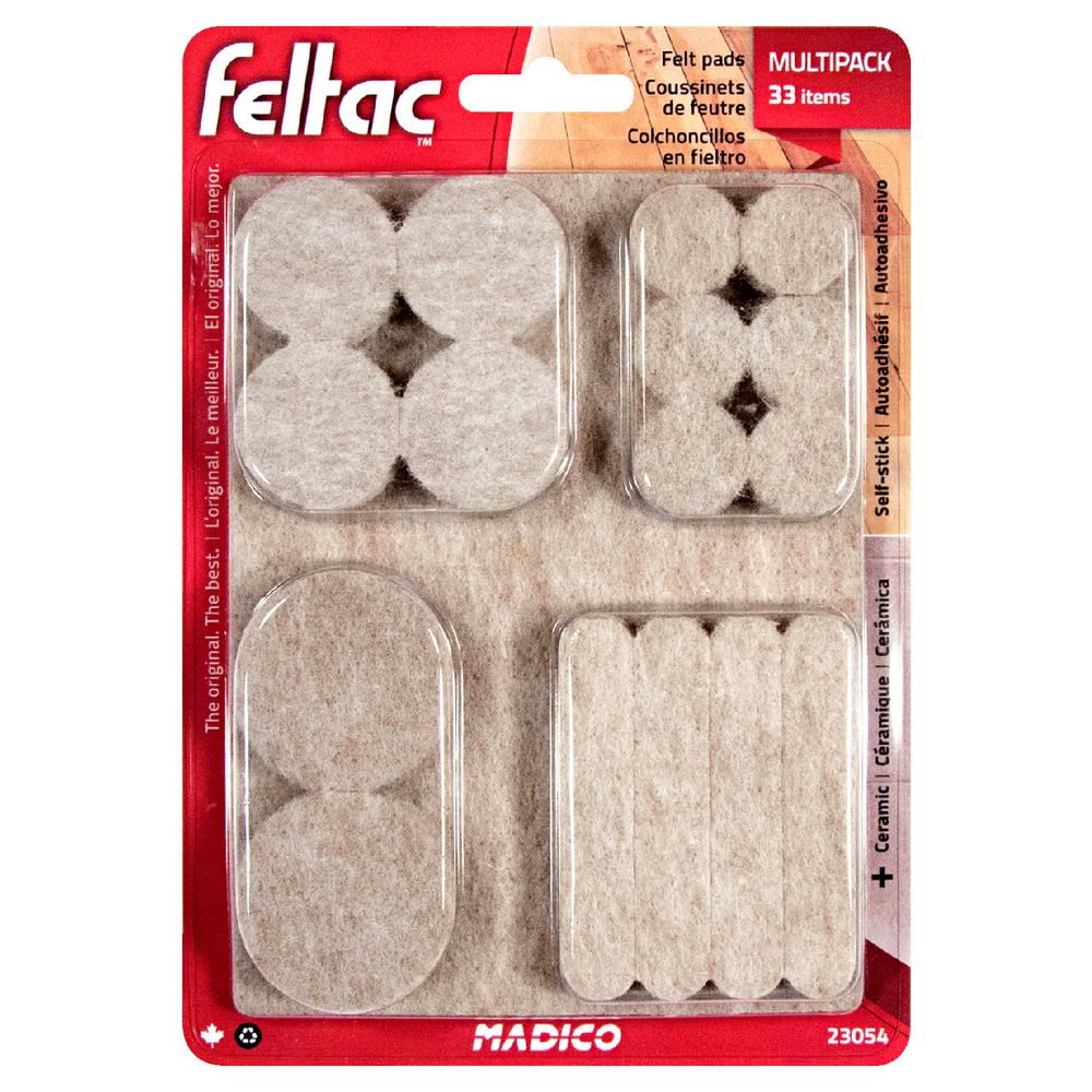 FELTAC Self-Stick Felt Floor Savers 33 Pack