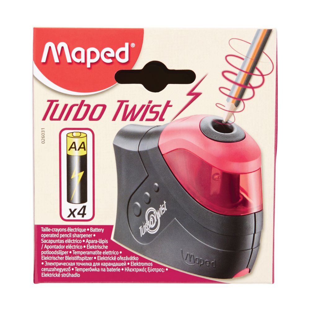 Maped Turbo Twist 1 Hole Sharpener Black