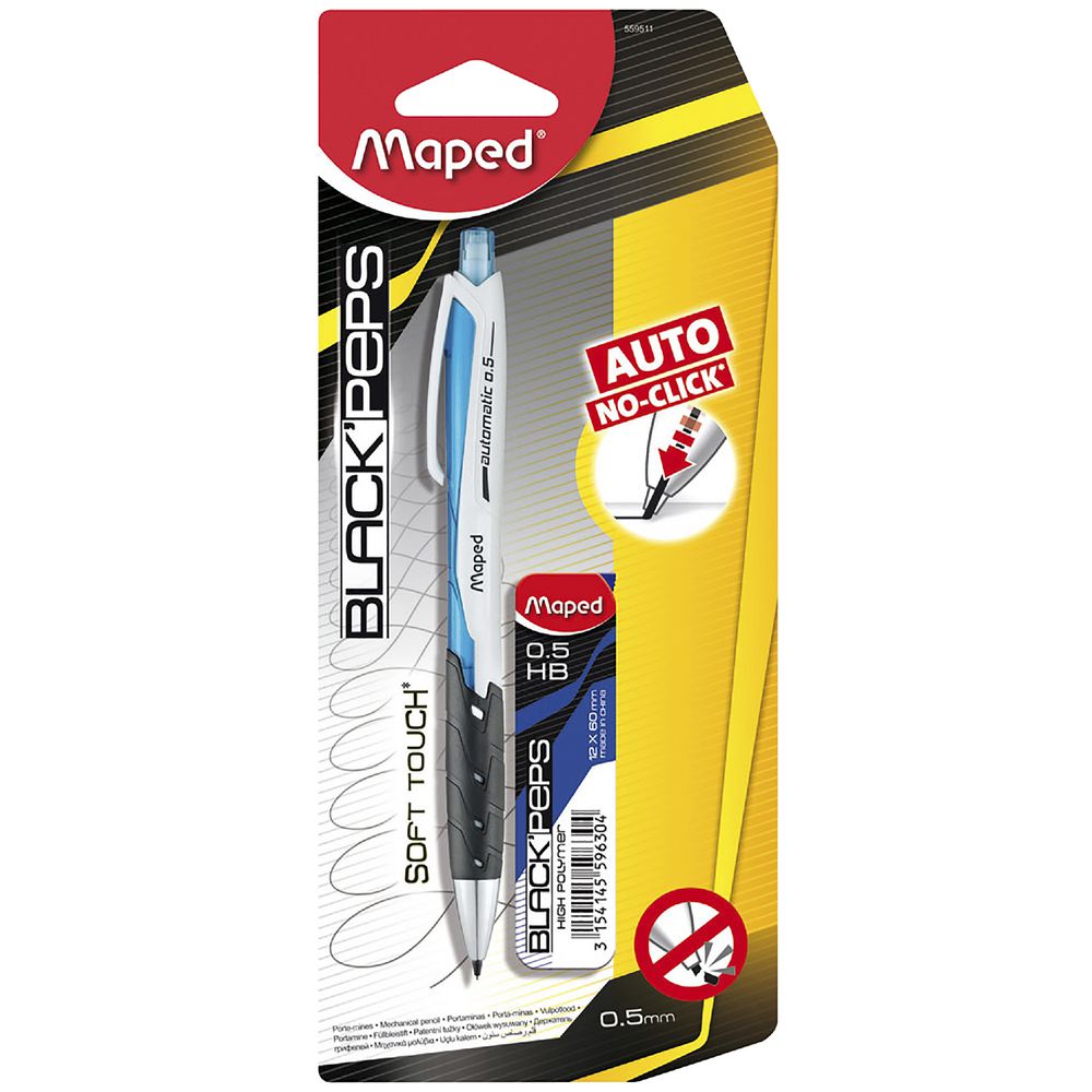 Maped Black Peps Mechanical Pencil 0.5mm