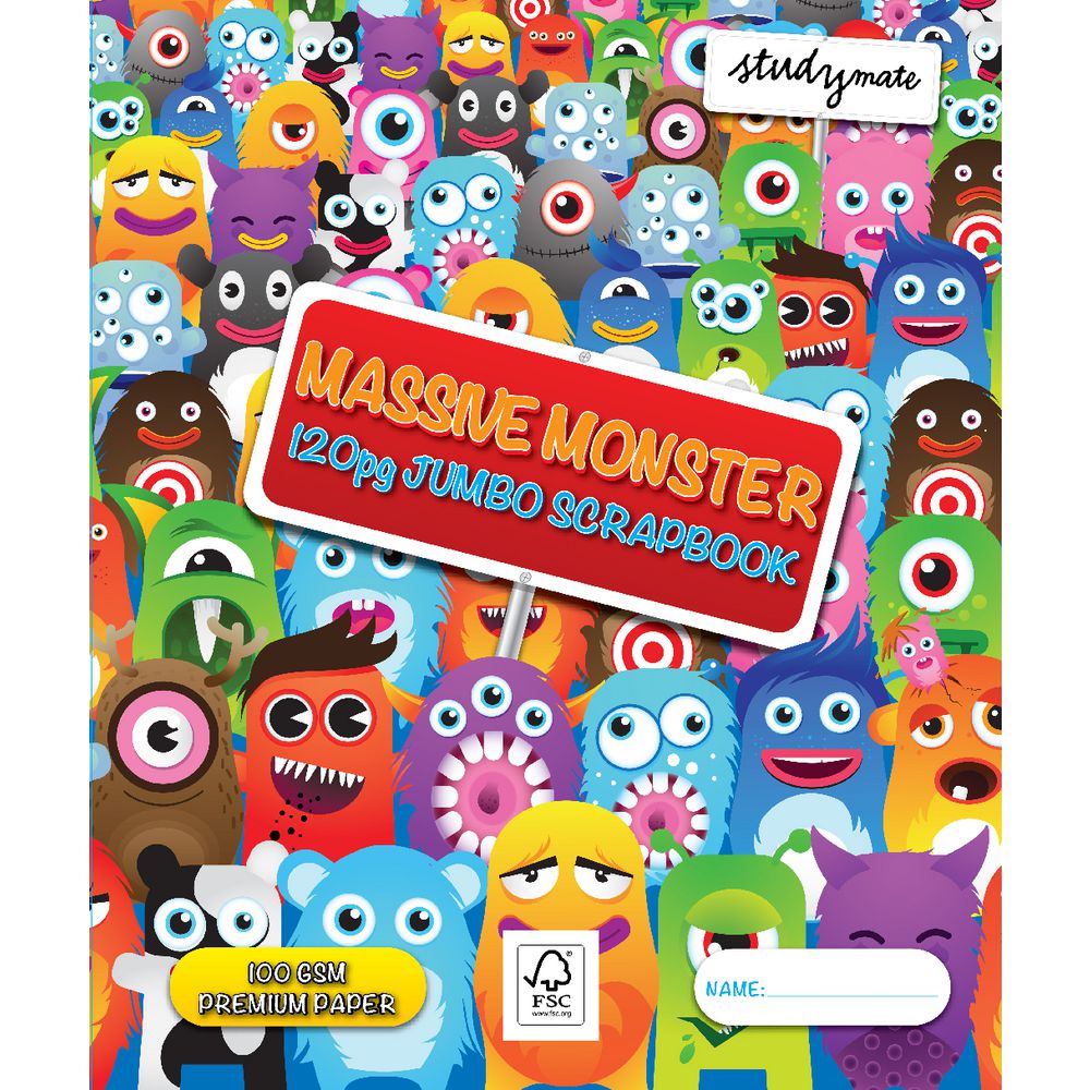 Studymate Premium Jumbo Scrapbook Massive Monster