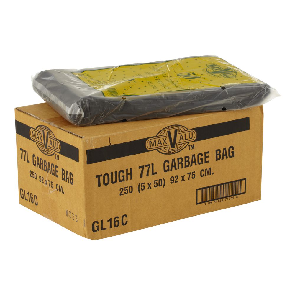 MaxValu Garbage Bag 77L 250 Pack