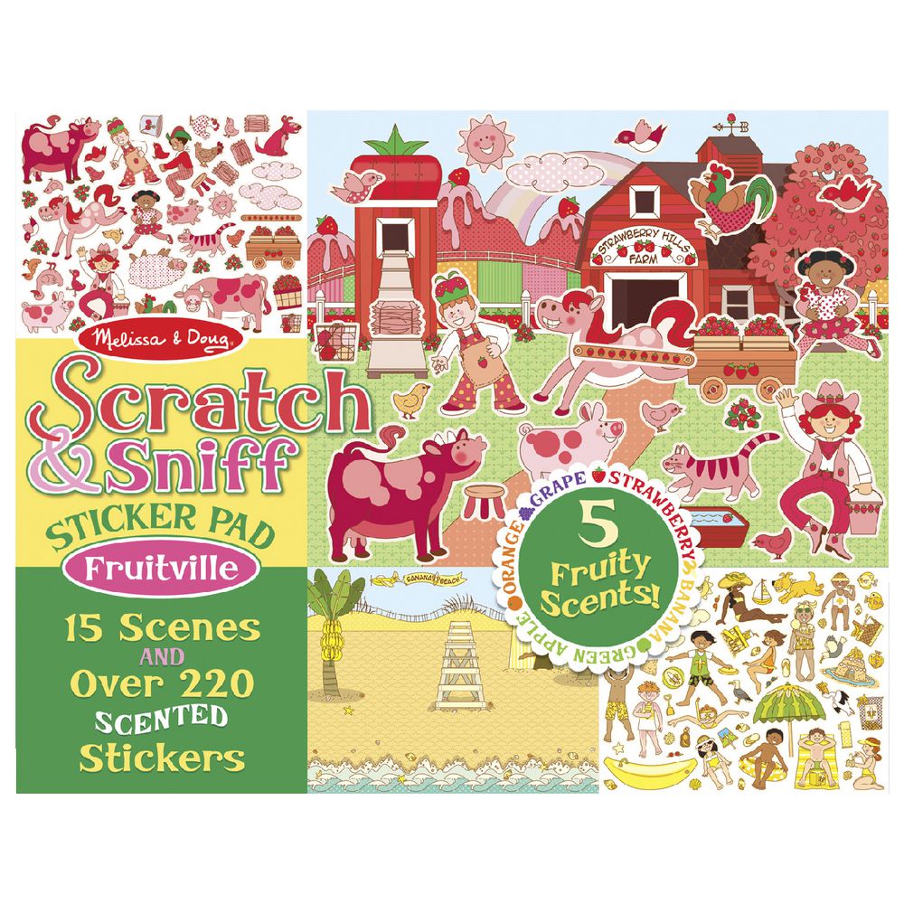 Melissa & Doug Scratch and Sniff Sticker Pad Fruitville