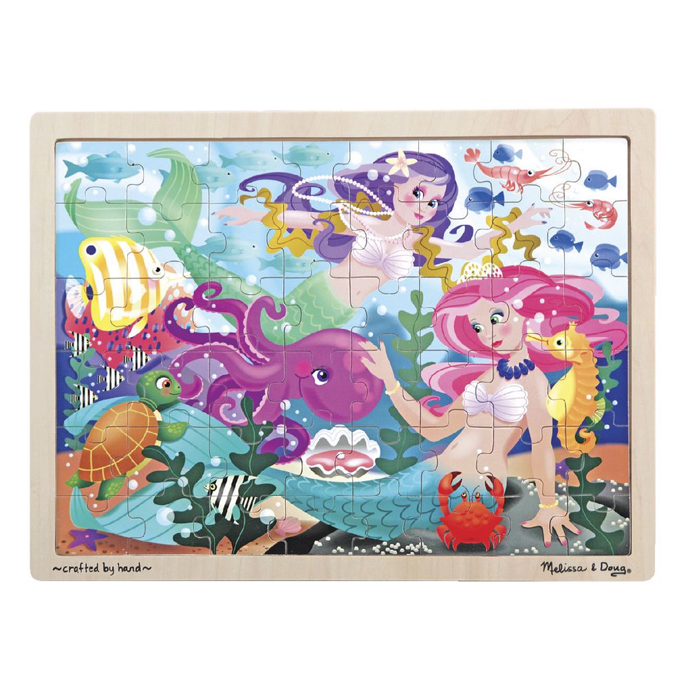 Melissa & Doug Mermaid Fantasea Wooden Jigsaw Puzzle